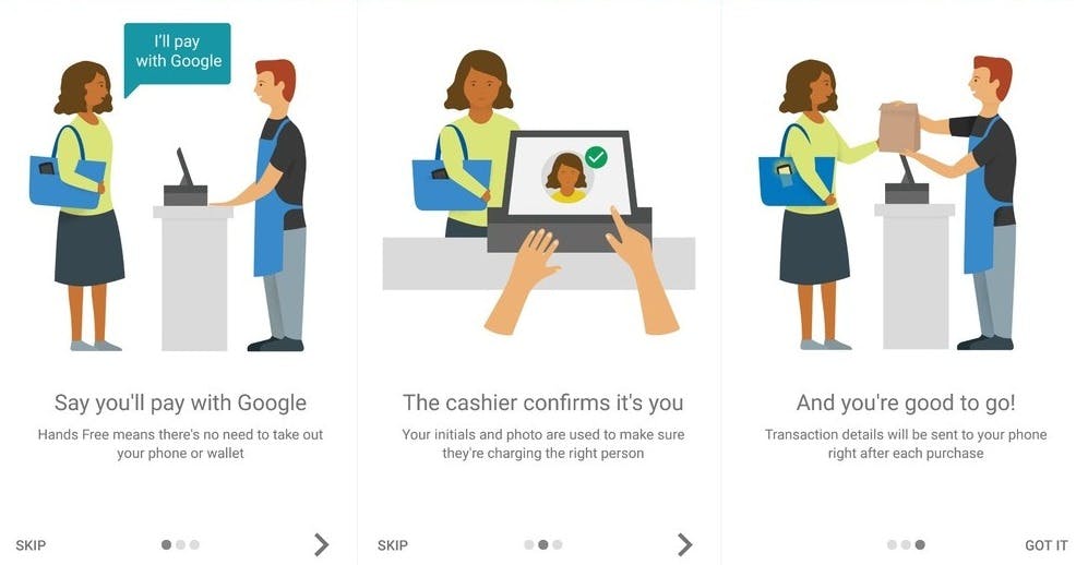 Payments go 'Hands Free' with Google app