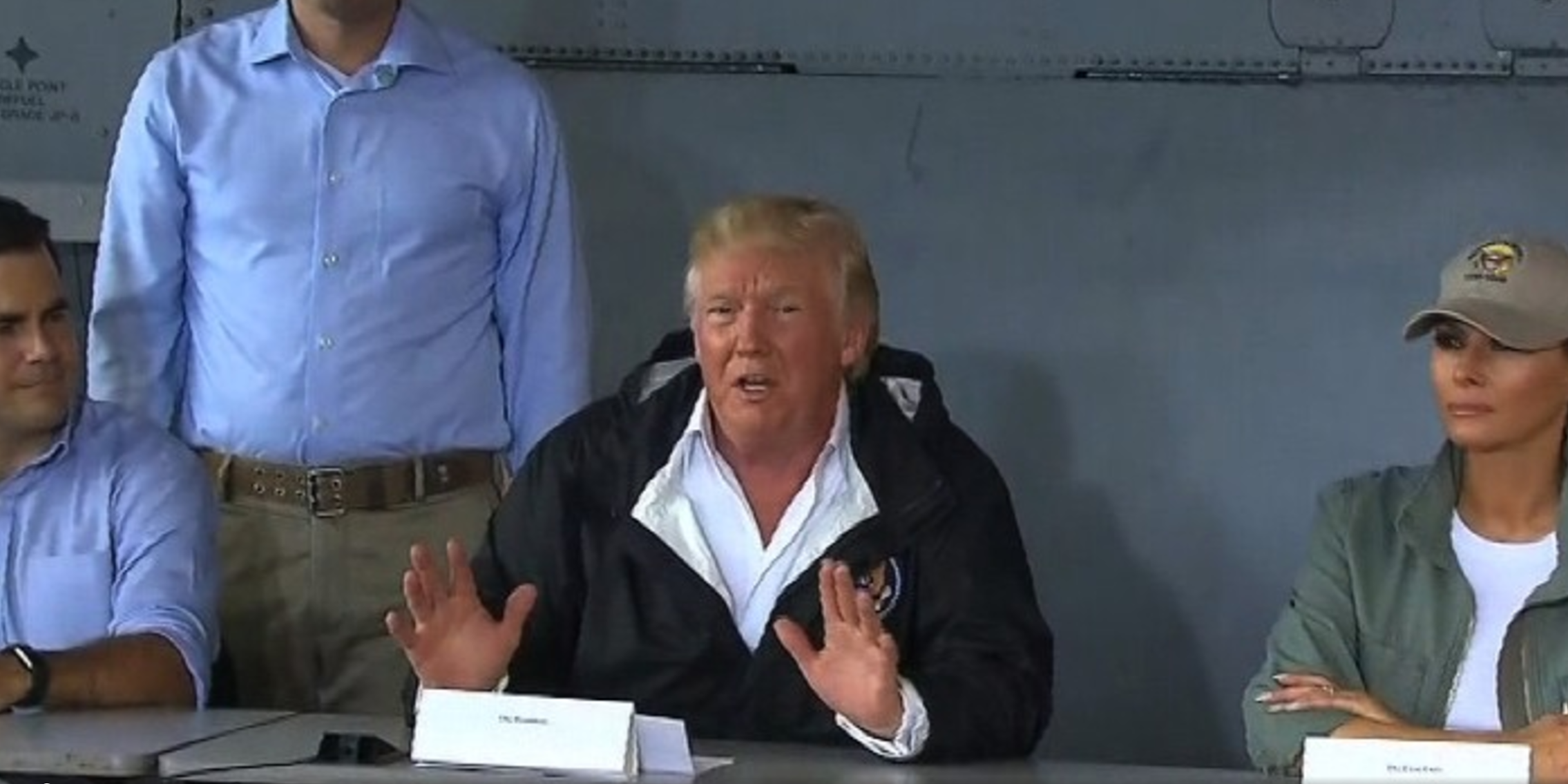 Trump Addresses Officials in Puerto Rico