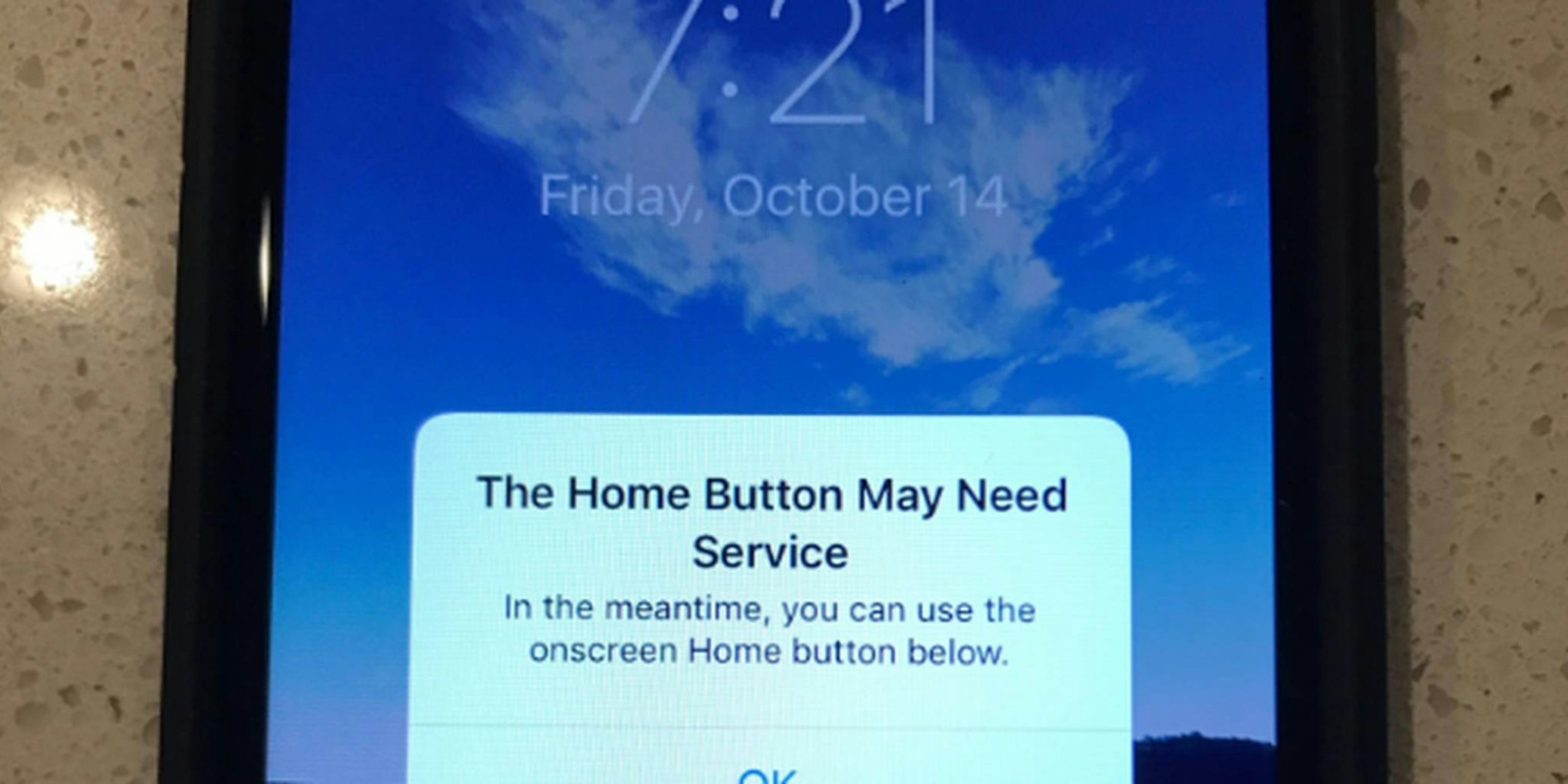 home button iphone 7 not working