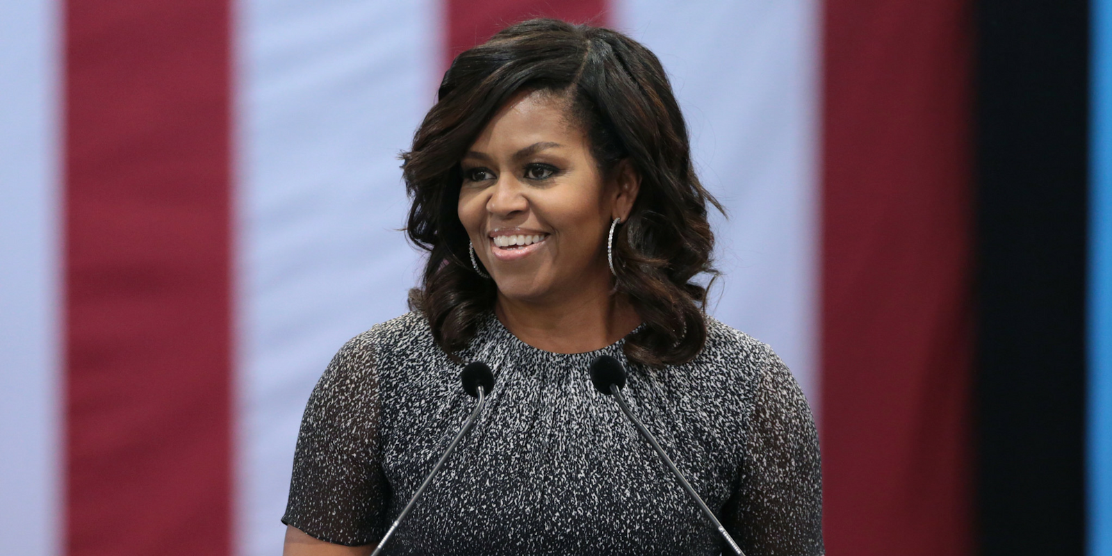 Michelle Obama stumping for Hillary Clinton in 2016
