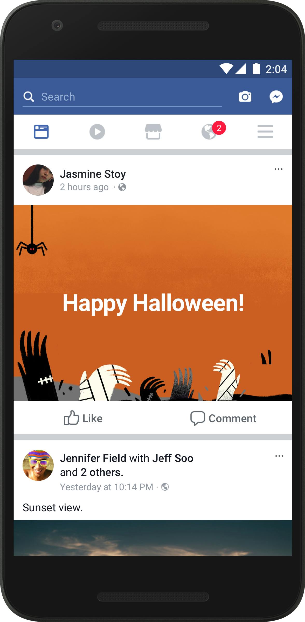 Facebook Halloween text backgrounds