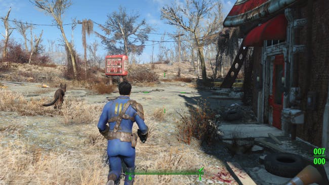 The Fallout VR demo takes place at this Red Rocket station, and it looks *precisely* like this in VR. (Image from Fallout 4.)