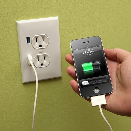 USB charging outlet iPhone