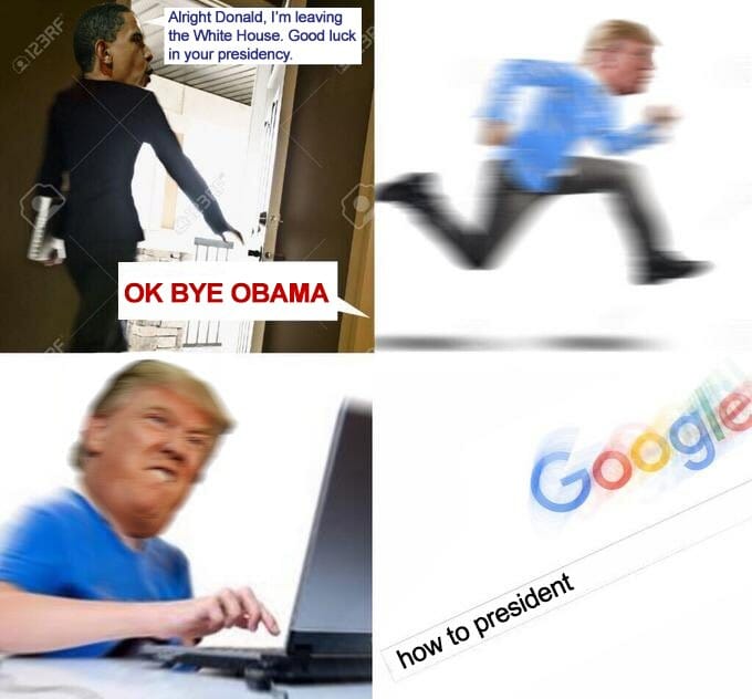 trump okay bye mom meme