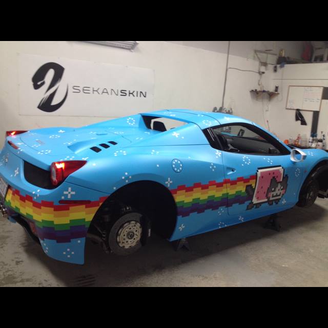 deadmau5 ferrari nyan cat