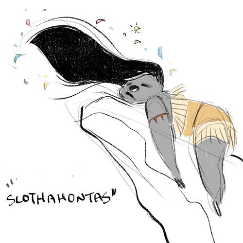 sloth tumblr drawing