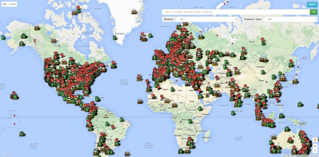  Pokemon GO World Map