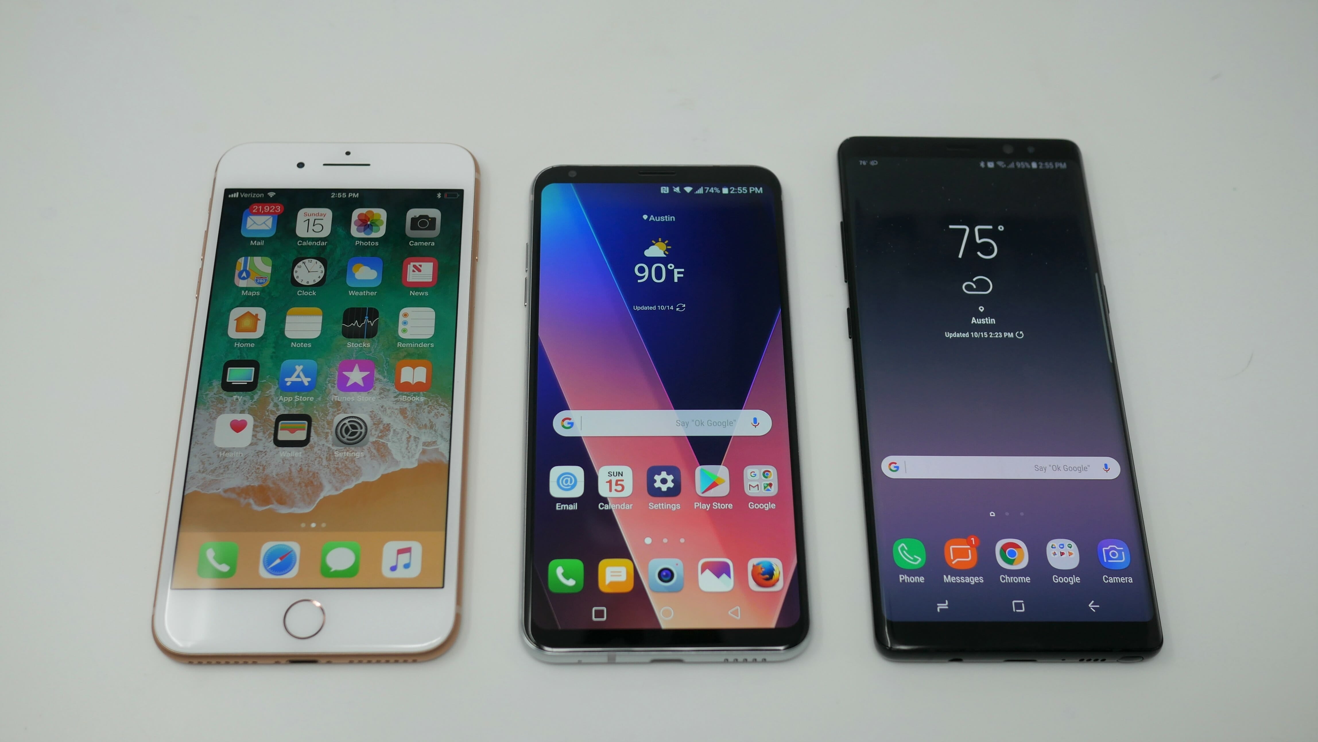 lg v30, iphone 8 plus, galaxy note 8