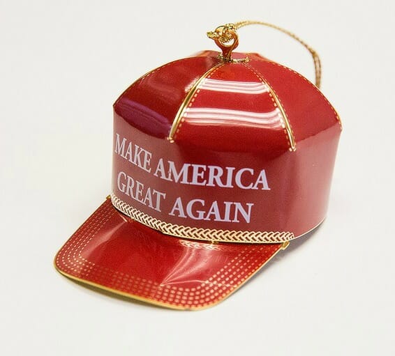 Donald Trump Christmas ornament