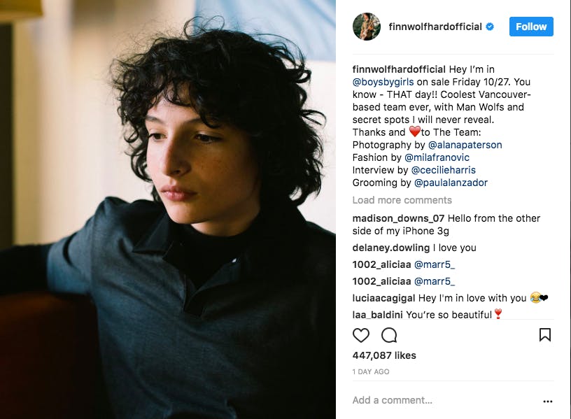 finn wolfhard stranger things