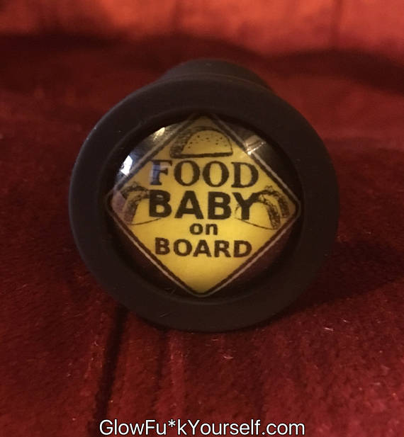 food baby on board butt plug