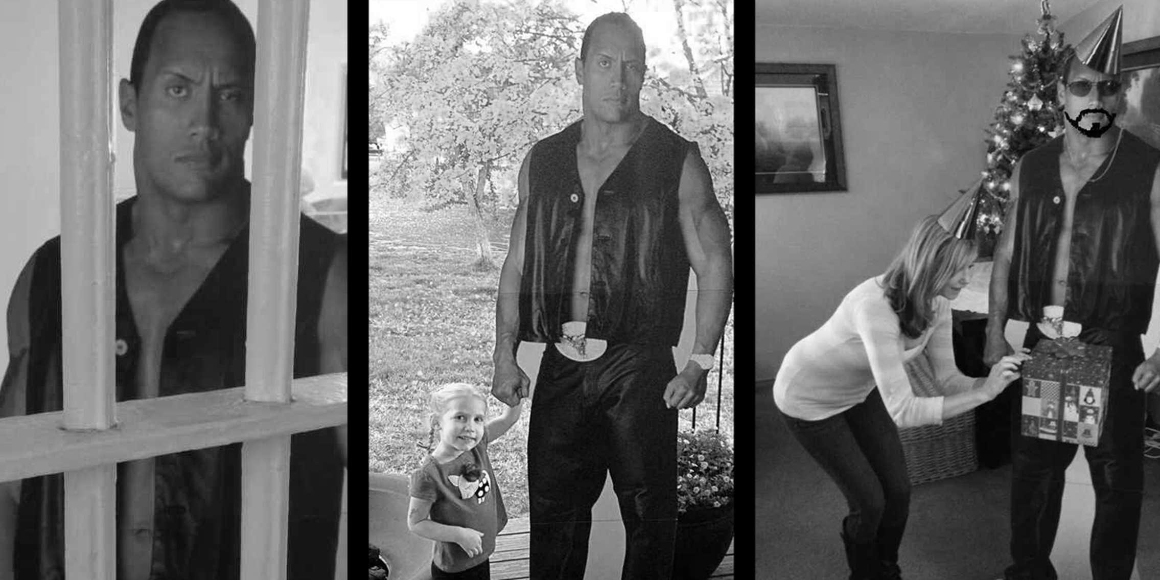 This is the most pun you can have with a cardboard cutout of The Rock