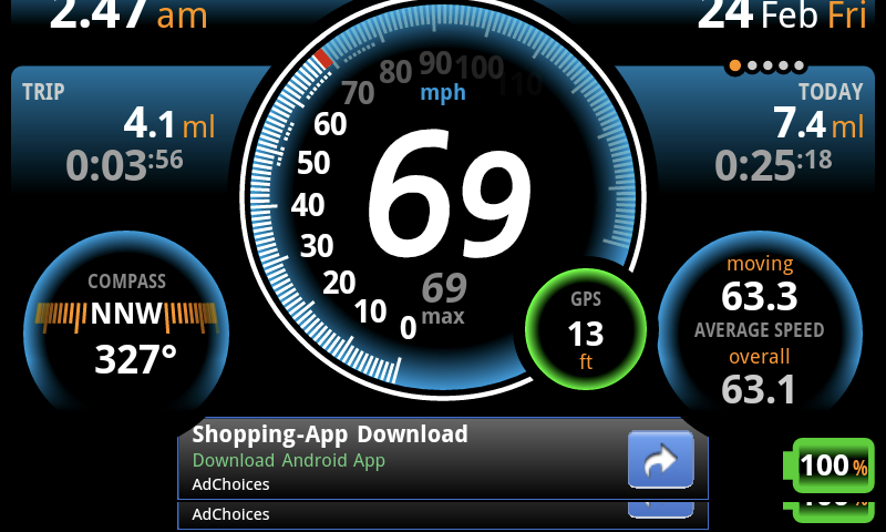 gps speedometer app no wifi that work on amazon fire tablet