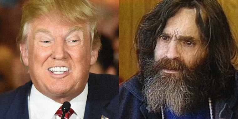 Donald Trump and Charles Manson