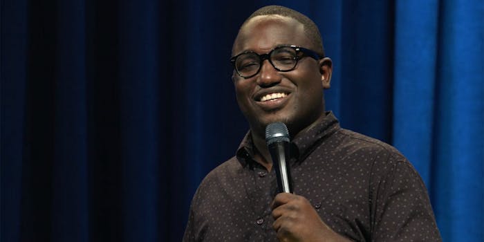 Hannibal Buress performing stand up comedy in Minneapolis, Minn.
