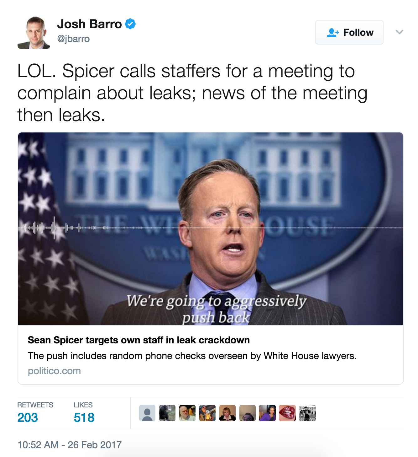 Sean Spicer leaks meme