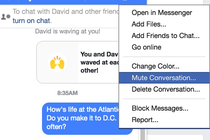 Facebook Messenger tricks: Mute notifications
