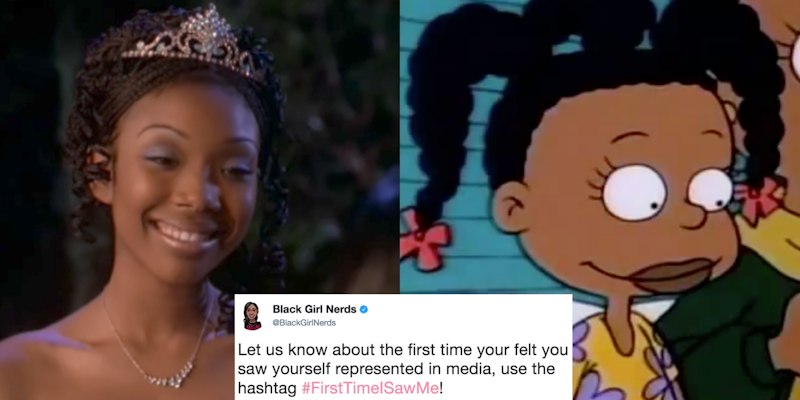 Entries from women of color for the #FirstTimeISawMe represented in movies and TV