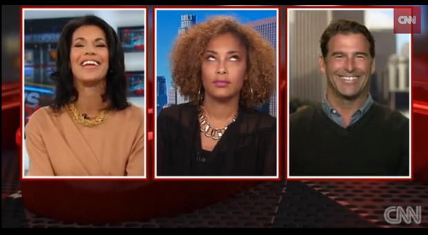 Amanda Seales rolling her eyes