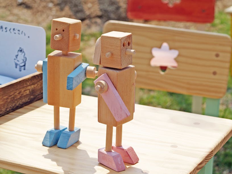 Wooden block dolls