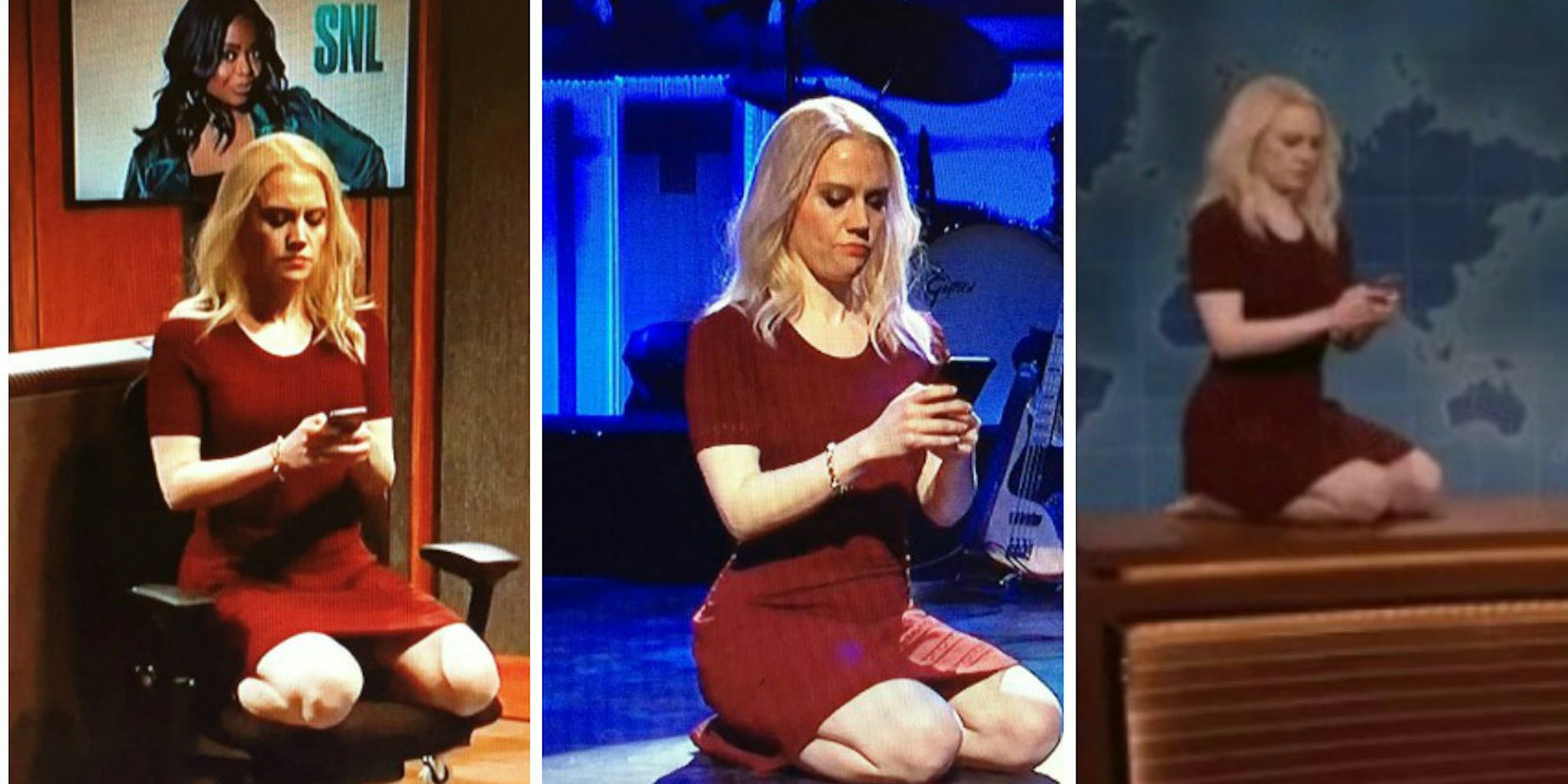 Kellyanne Conway kneeling SNL