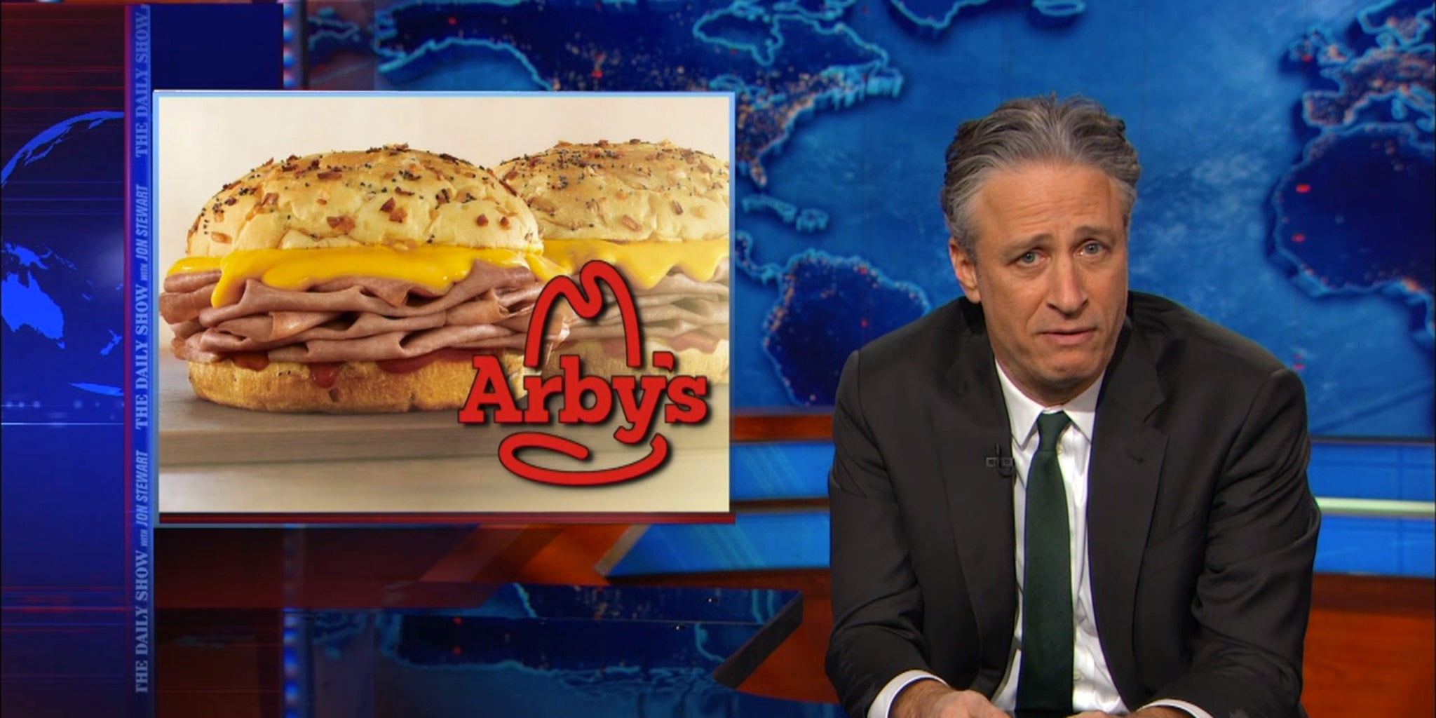 Jon Stewart wants Arby's to take its job offer and deepfry it The
