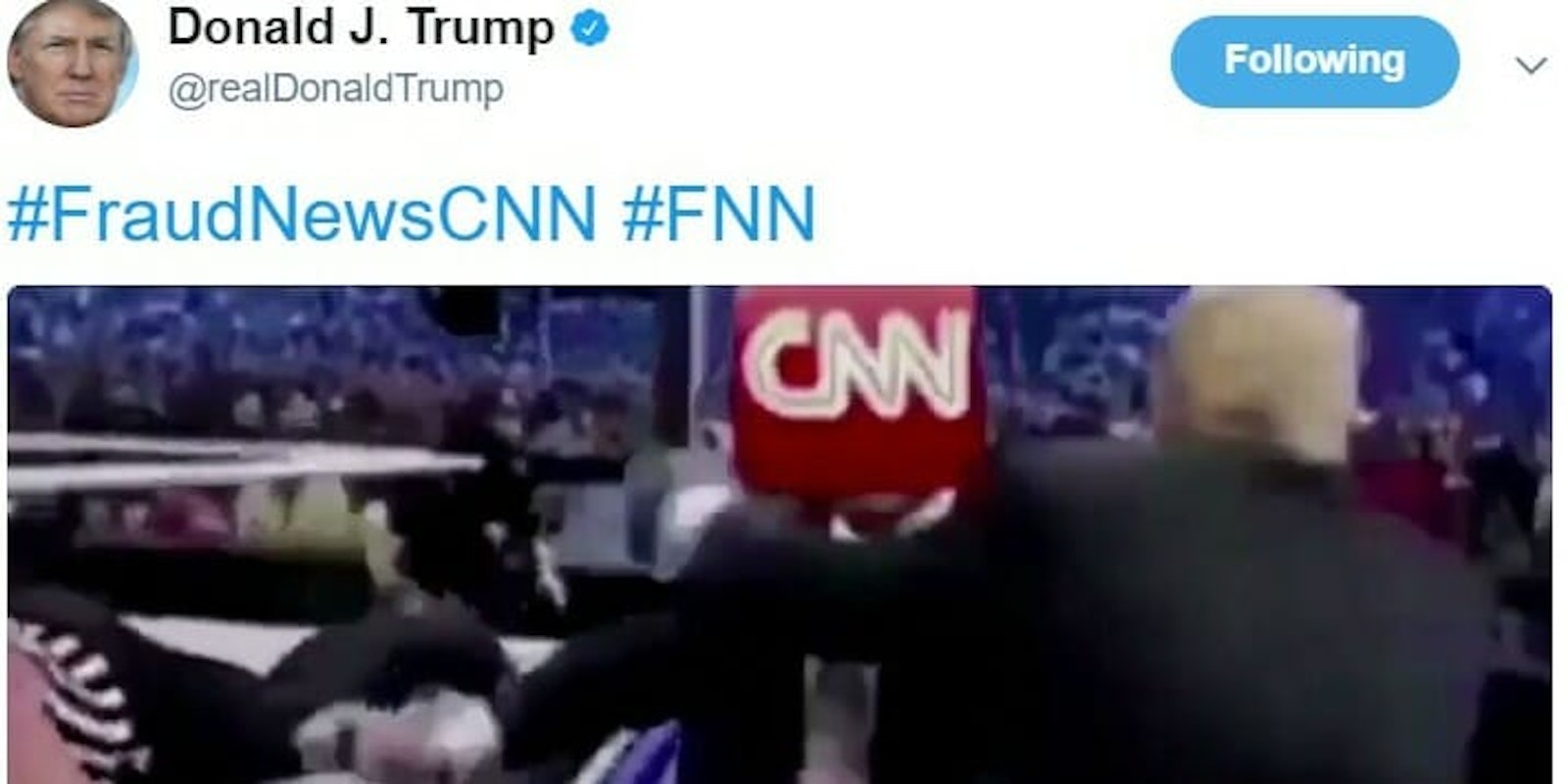 Donald Trump WWE attacking CNN