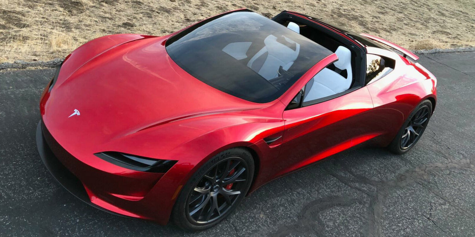 Elon Musk Teases Flying Tesla Roadster