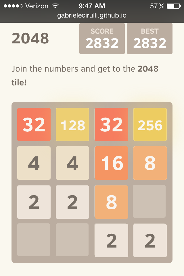 best way to beat 2048