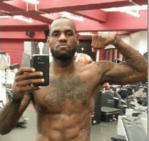LeBron James's Instagram selfie leaves little to the imagination - The ...