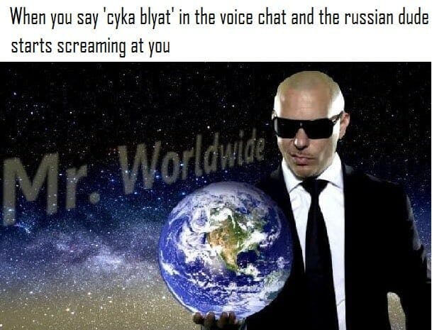 cyka blyat mr worldwide pitbull meme