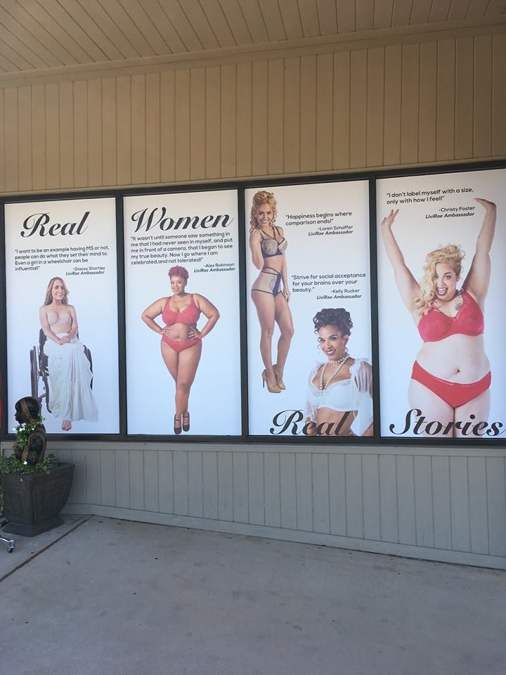 Livi Rae Lingerie Shop Receives Support After Refusing To Take Down Their  Body-positive Window Campaign