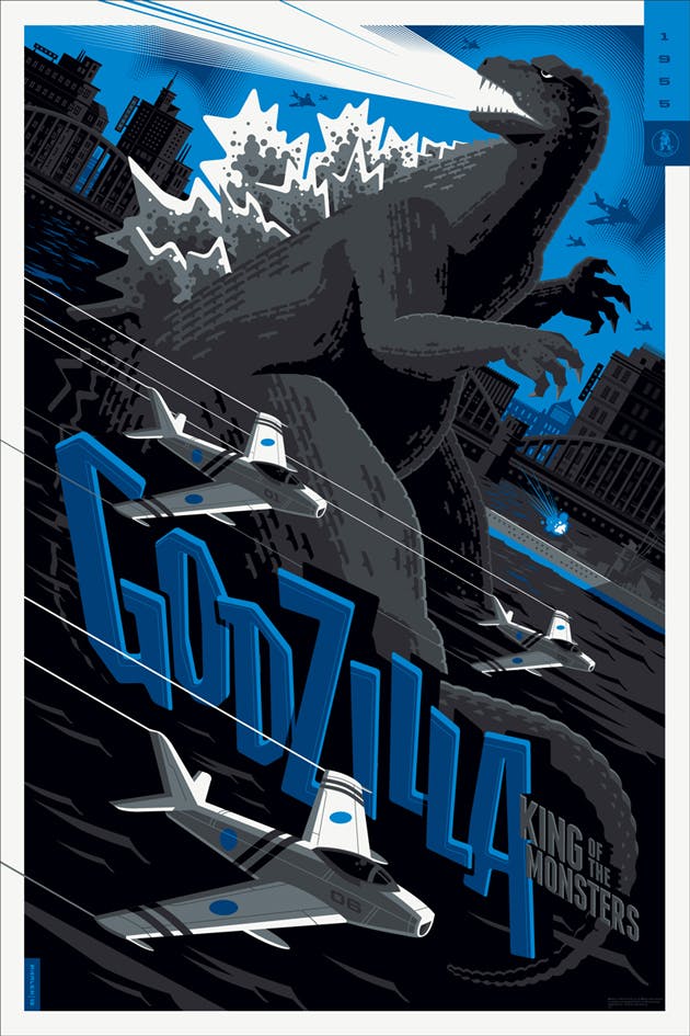 Godzilla (English variant), 24? x 36,? Edition of 125
