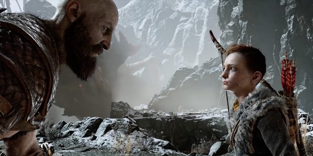 A shoutout to the Kratos of the past from the new Kratos. : r/GodofWar