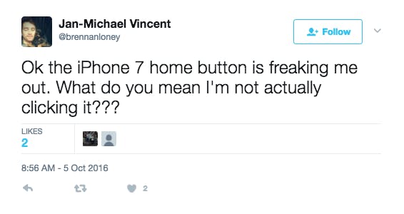 iPhone 7 home button not working