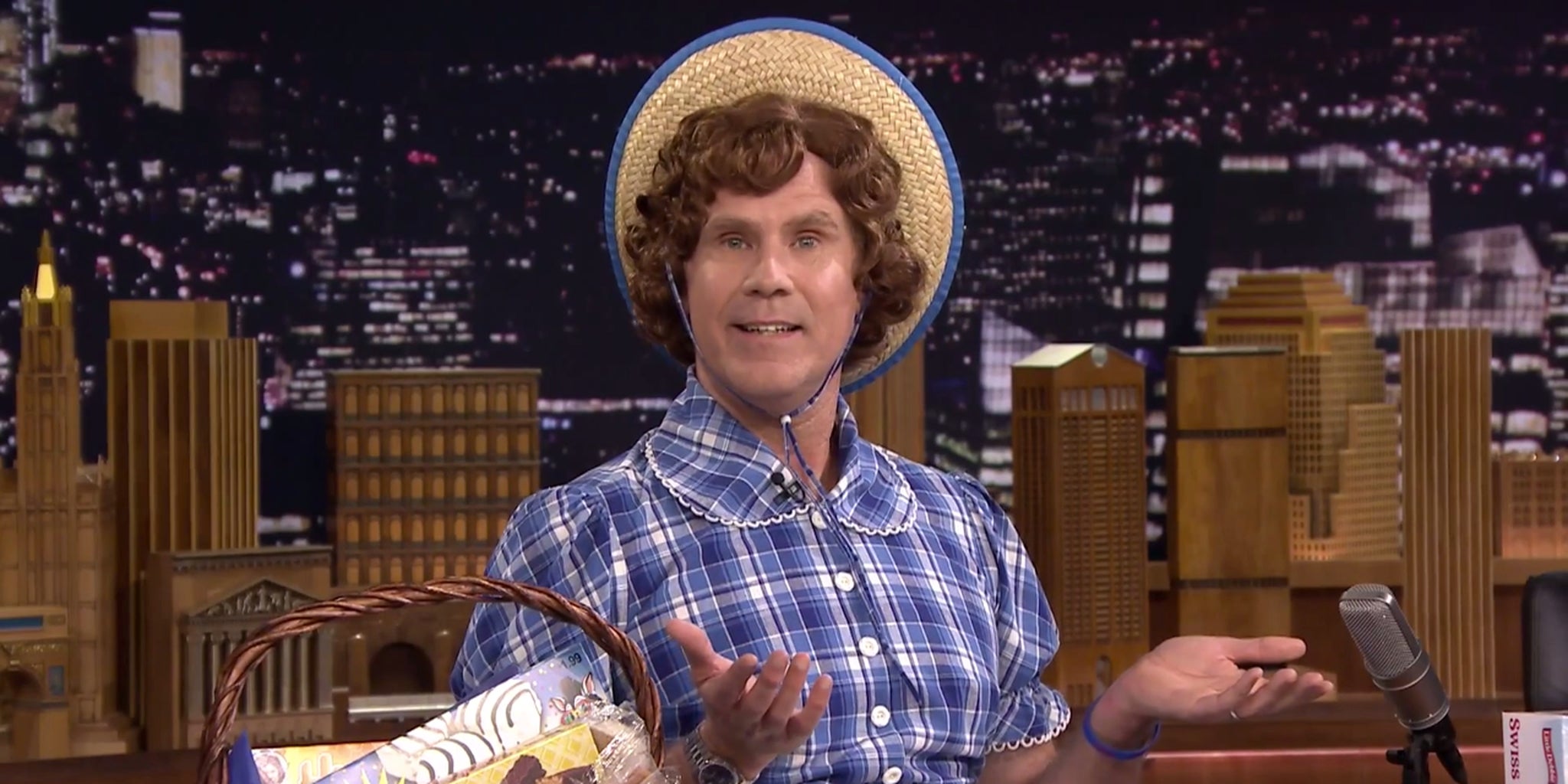 Will Ferrell shows Jimmy Fallon his Little Debbie costume