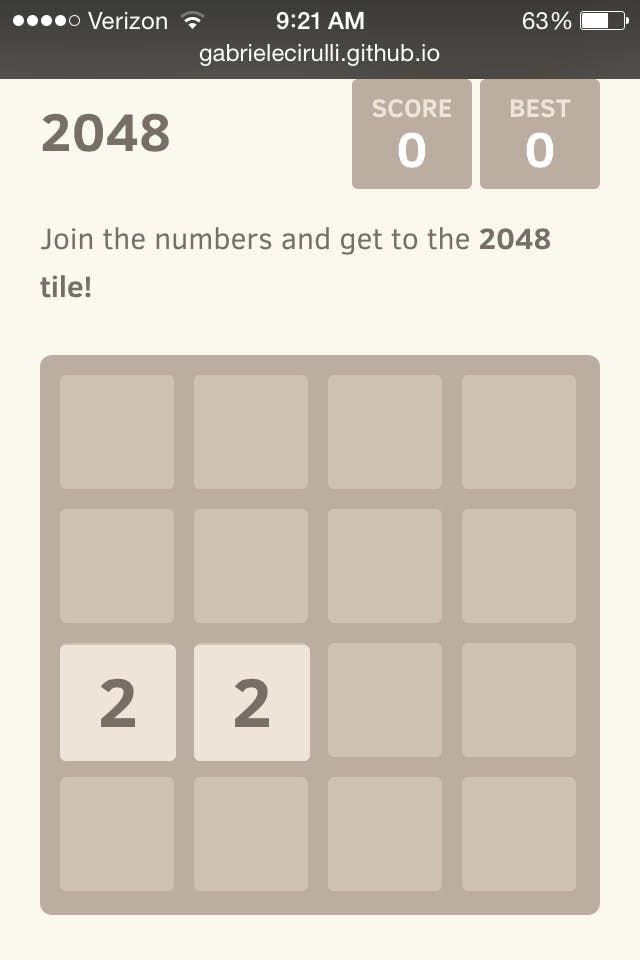 how to get 2048