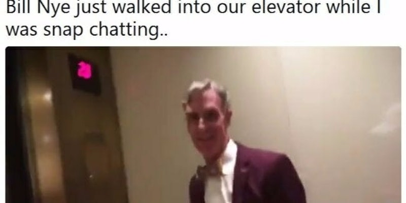 Bill Nye Las Vegas elevator