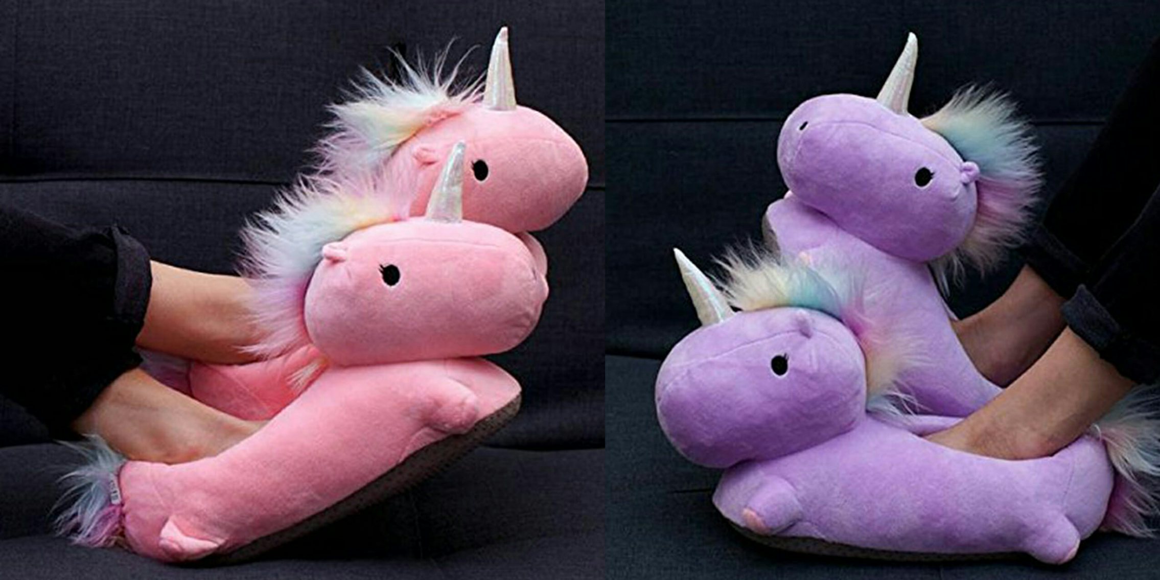 heated unicorn slippers