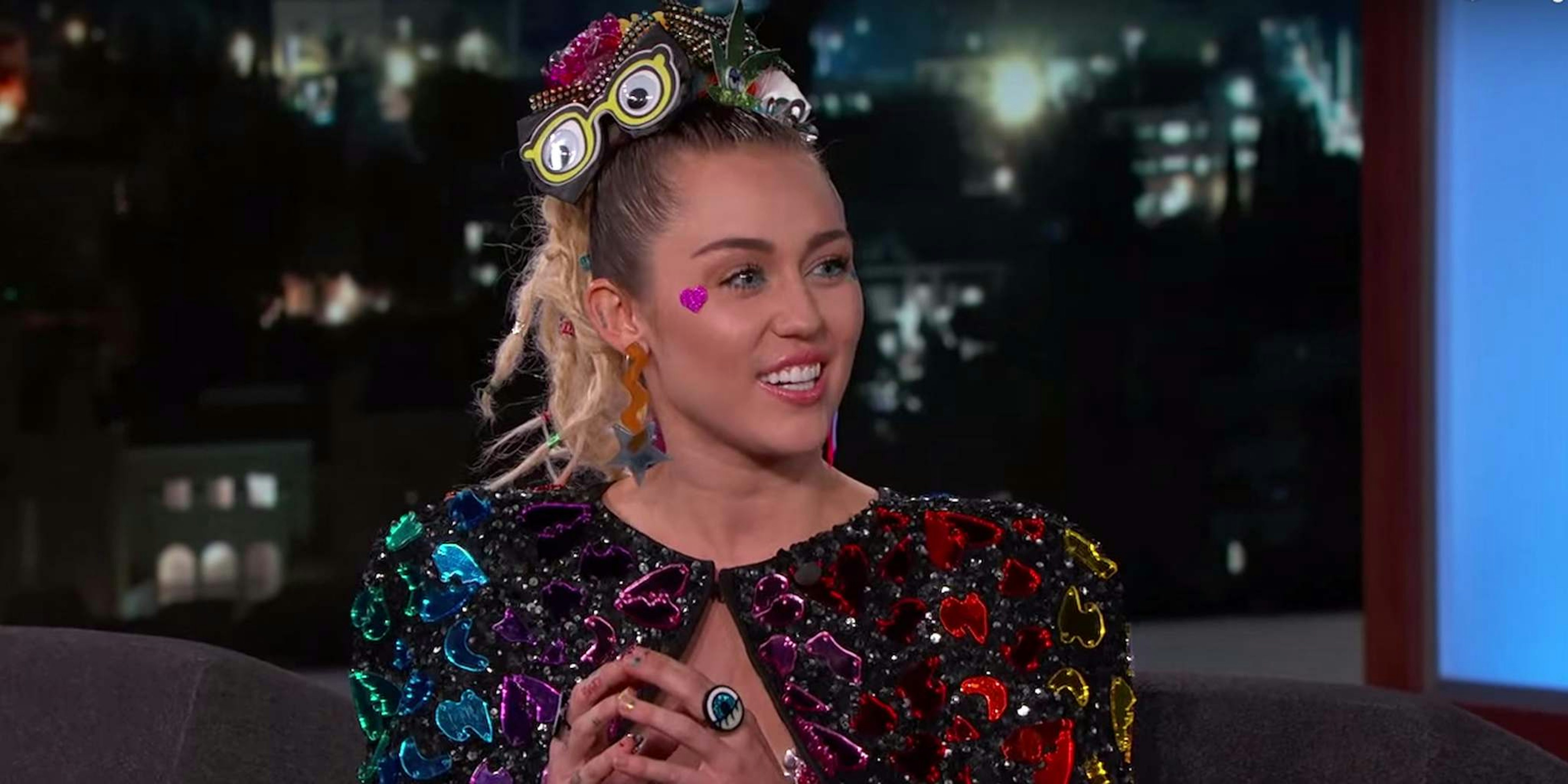 Miley Cyrus on Jimmy Kimmel Live