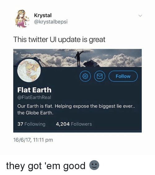 flat earth memes