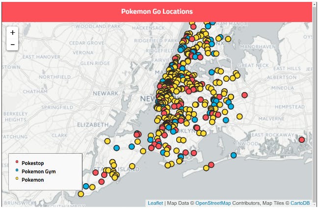 Found: The Exact Location of All the Pokémon in Pokémon Go - Atlas Obscura