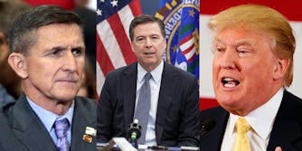 Mike Flynn, James Comey, and Donald Trump