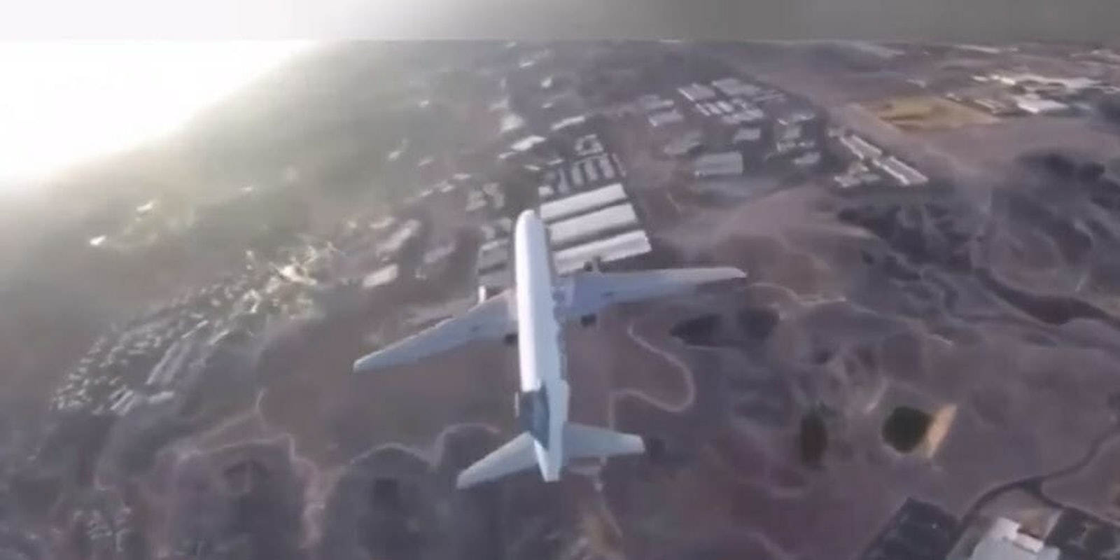 Drone airplane McCarran Airport