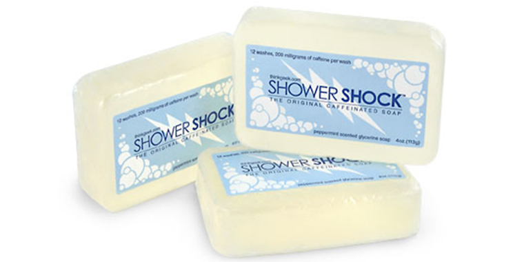 shower shock caffeinated soap