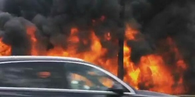 Atlanta highway fire Interstate 85