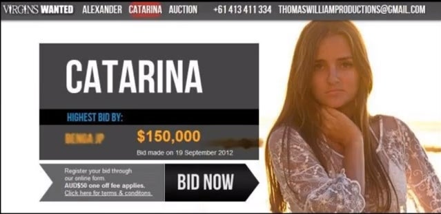 Womans Virginity Sold For 780000 In Online Auction The Daily Dot