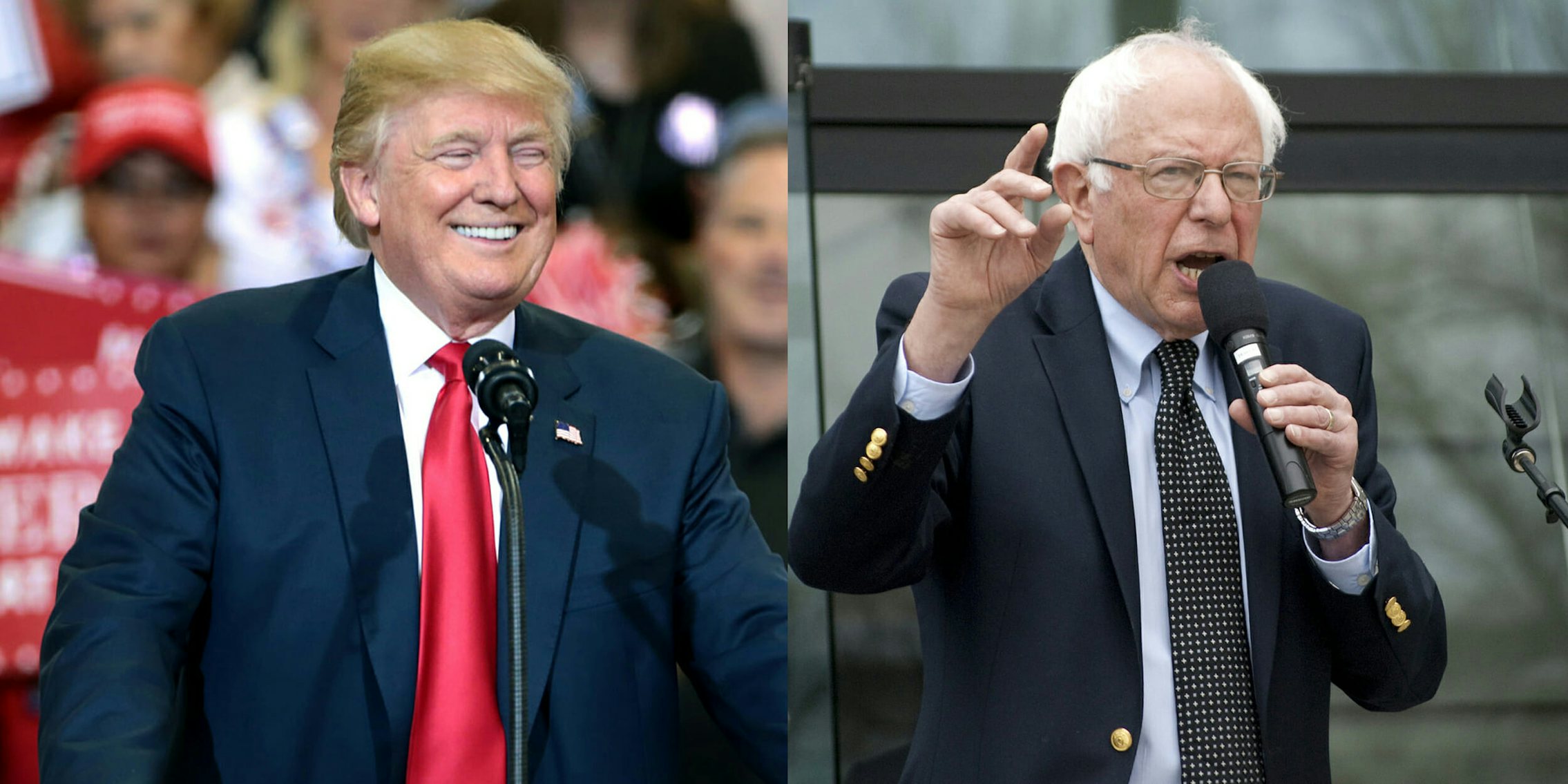 Donald Trump and Bernie Sanders sparred over single payer healthcare on Twitter on Thursday afternoon.