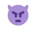 Snapchat Trophies: Frowning Purple Devil