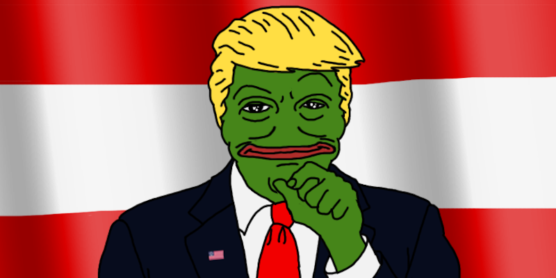 BTFO: Donald Trump as Pepe the Frog